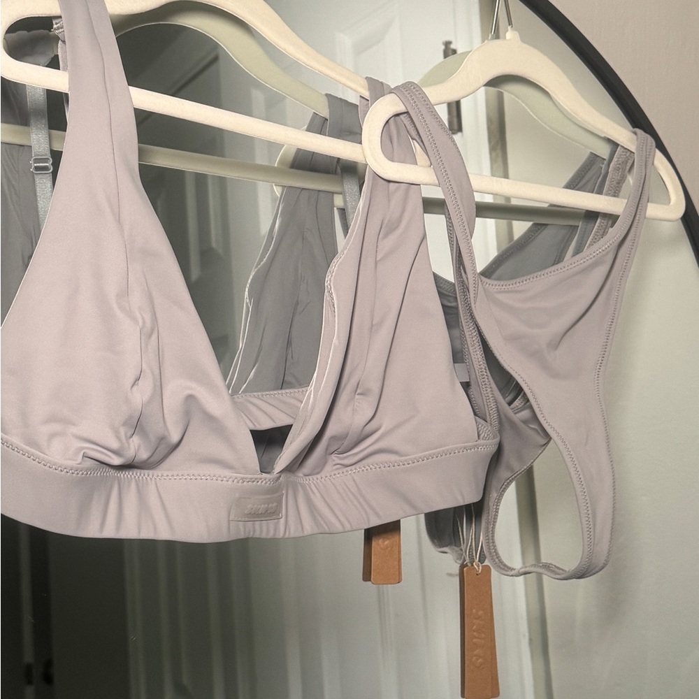 Skims Light Gray Bikini Set
